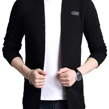 Liseaven, кардиганы, мужской однотонный свитер, кардиган, Тренч, мужская куртка, повседневная, осень, чистый цвет, мужские свитера