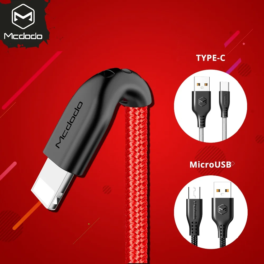 Mcdodo USB кабель для iPhone X XR XS MAX 8 7 6 быстрая зарядка Micro Android samsung huawei usb type c передачи