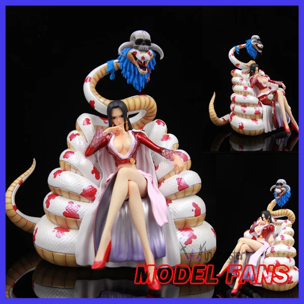 

MODEL FANS IN-STOCK One Piece 25cm Boa Hancock Sitting position gk resin toy Figure for Collection