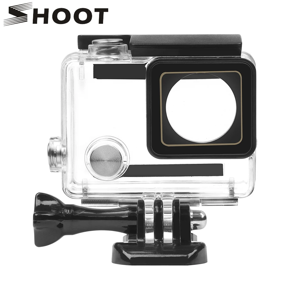 SHOOT 30M Waterproof Case for GoPro Hero 4 3+ Black Silver Action Camera with Bracket Protective Housing for Go Pro 4 Accessory SHOOT 30M Waterproof Case for GoPro Hero 4 3+ Black Silver Action Camera with Bracket Protective Housing for Go Pro 4 Accessory