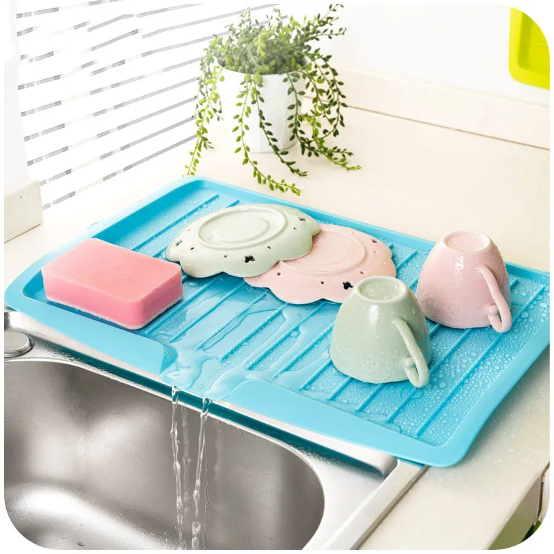 

Racks rectangular multi-function drain tray creative kitchen drip tray tea tray home fruit plate plastic WF3111716