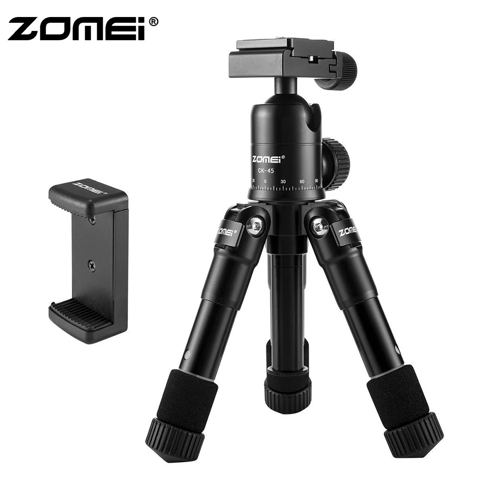 

Zomei CK-45 Desktop Mini Tripod Portable For Phone Self-timer Live Tripod Camera Photography SLR Small Tripod PK M225S M225
