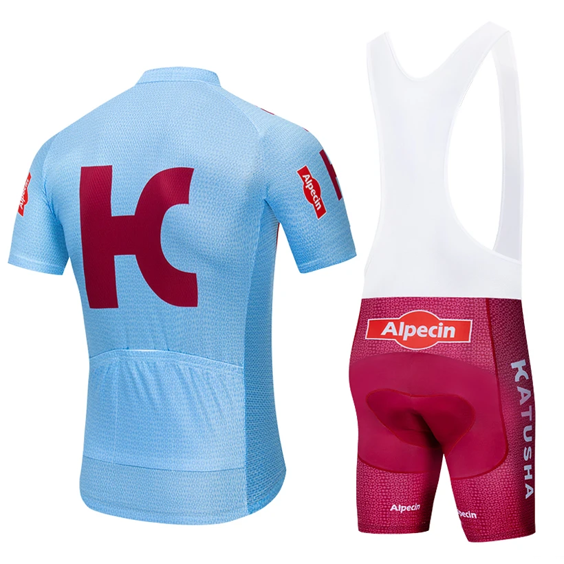 New BLUE katusha cycling jersey 20D bike shorts suit Ropa Ciclismo mens summer quick dry PRO bicycle Maillot Pants clothing