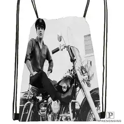 Пользовательские gty_elvis_presley Drawstring сумка-рюкзак милый рюкзак дети сумка (черный назад) 31x40 см #2018612-01-22