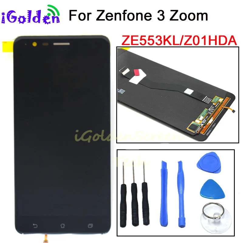 

5.5" For Zenfone 3 Zoom ZE553KL LCD 1920x1820 Display For ASUS ZenFone 3 Zoom ZE553KL ZE553 Z01HDA LCD Touch Screen Digitizer