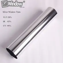 50cm x150cm Solar window Tints Reflective silver sticker one way mirror window film privacy security