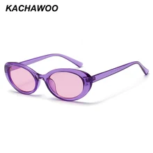 Kachawoo женские Овальные Солнцезащитные очки лето карамельный цвет фиолетовый синий оранжевый ретро солнцезащитные очки Женские аксессуары UV400