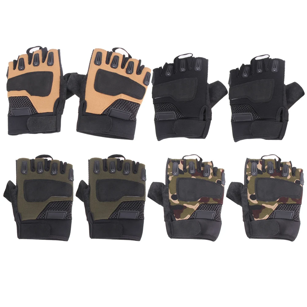 

Cycling Half Finger Tactical Gloves Outdoor Sport Hunting Army Gloves Mountaineering Paintball Protective Cycling Gloves
