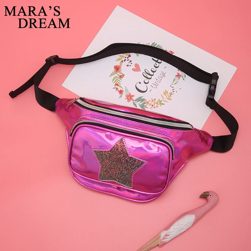 Забавная сумка Mara's Dream для девушек поясной кошелек с лазерным голографическим