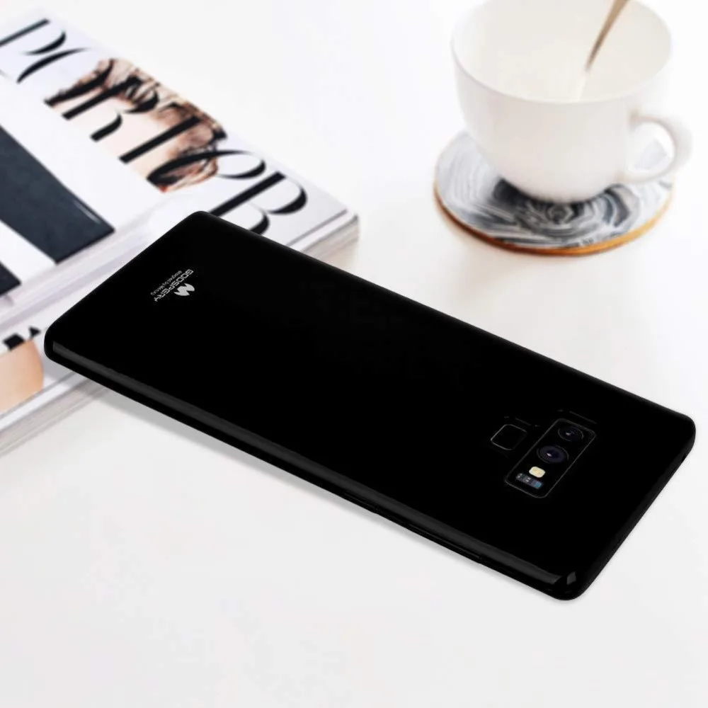 Оригинальный чехол бампер Mercury Goospery Pearl Jelly из мягкого ТПУ геля для Samsung Galaxy Note