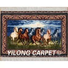 Yilong 3'x4' персидский дом дизайн Гобелен изысканный ручной дом гобелен персидские ковры(1958