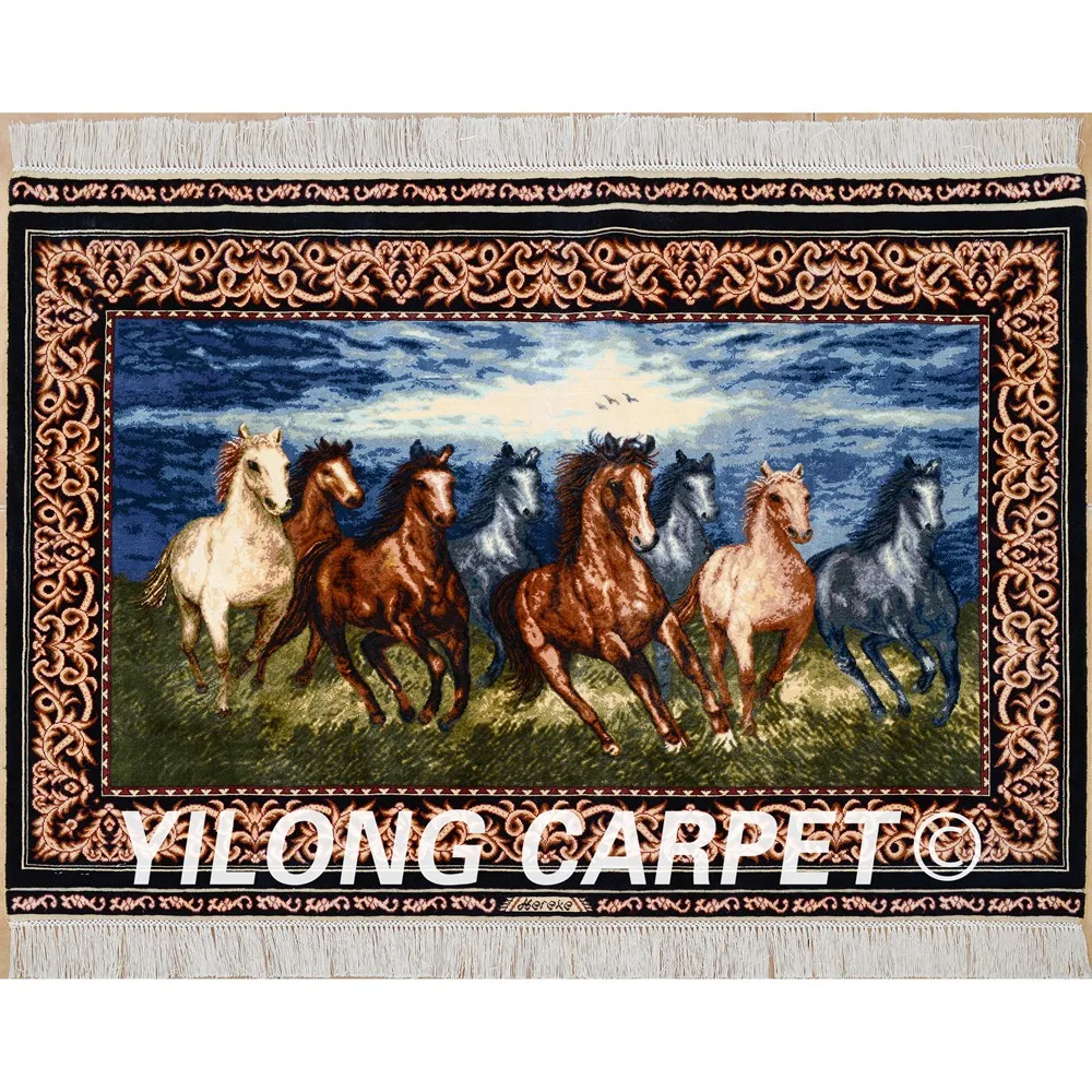 Yilong 3 'x 4' персидский домашний дизайн Гобелен изысканный ручной работы