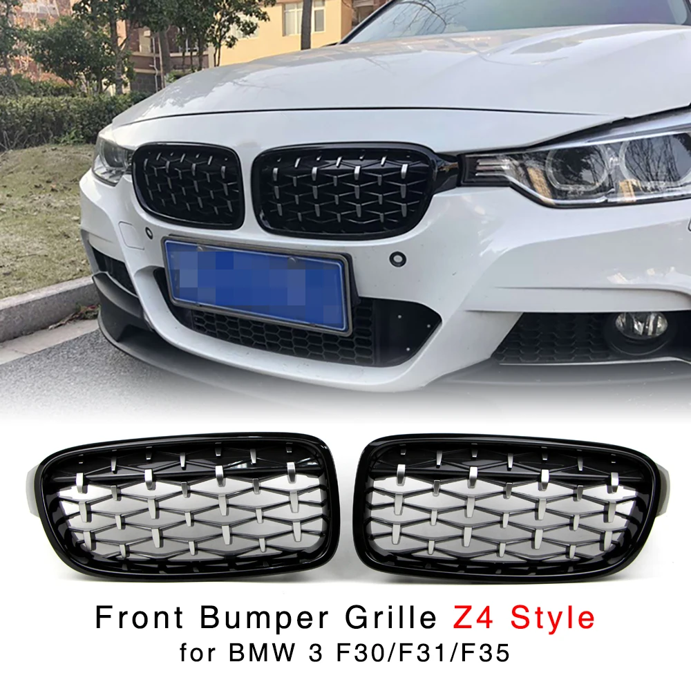 Решетка радиатора для BMW 3 серии F30 F31 F35 320i 328d 330i 328i 335i 325i 2012 2016 Алмазный Серебряный