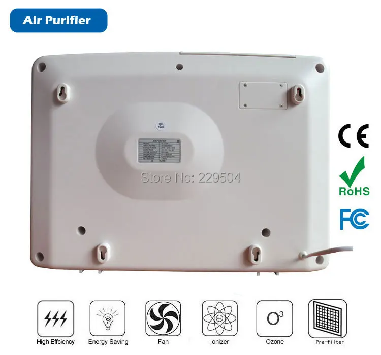 Многофункциональный домашний очиститель воздуха 220 В 110 В 50 Вт, инфракрасный пульт дистанционного управления, поддержка фильтра, ионизатор и генератор озона