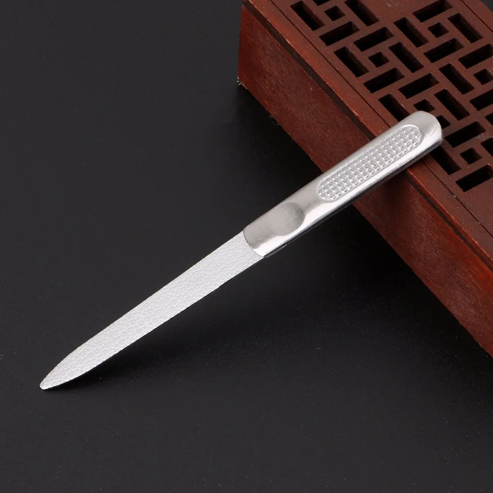 

Stainless Steel Metal Nail Art New Pedicure Tool Dual Sided File Manicure