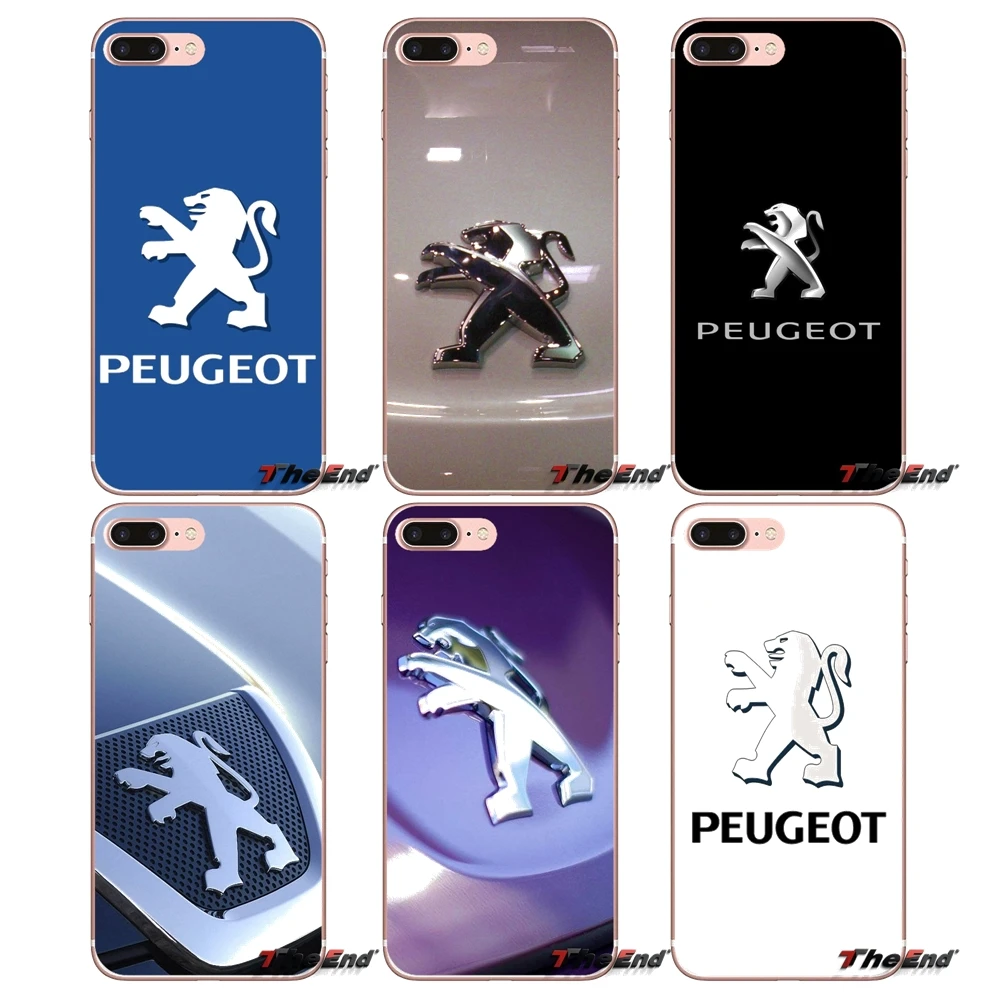 

For Samsung Galaxy S3 S4 S5 MINI S6 S7 edge S8 Plus Note 2 3 4 5 Grand Core Prime Peugeot France Car logo Silicone TPU Case