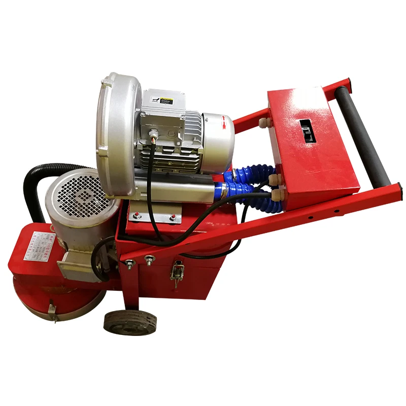Small floor grinding machine concrete floor grinder polisher vacuuming grinding machine adjustable grinding depth 380V 