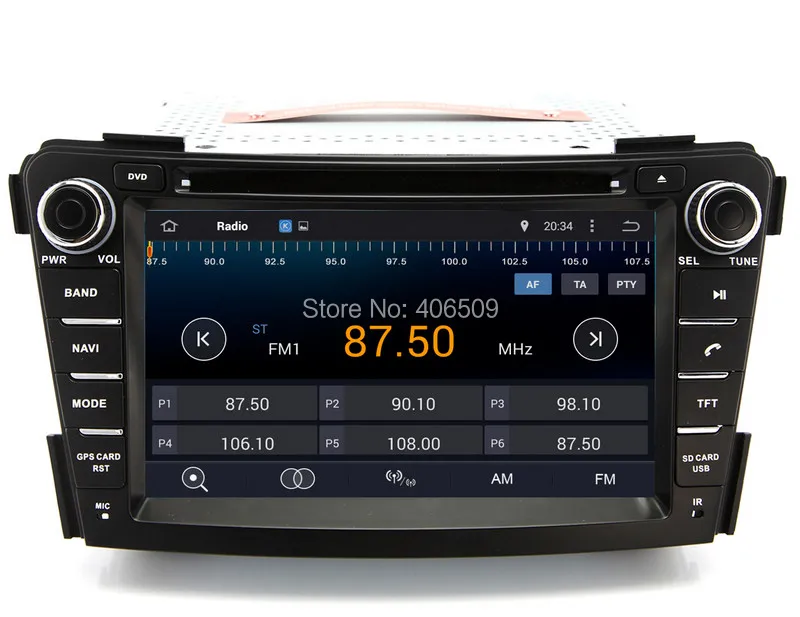 Top Android 7.1 Car DVD Player GPS Navigation for Hyundai i40 2011 2012 2013 with Radio BT USB AUX WIFI Audio Video Stereo 4Core+2G 2