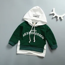 

Baby Boy Girl Long Sleeves Clothing Autumn Hoodies Cotton Sweatshirt Kids Hip-hop Outfits Fake 2 Pieces Tops Children's Coat DS9