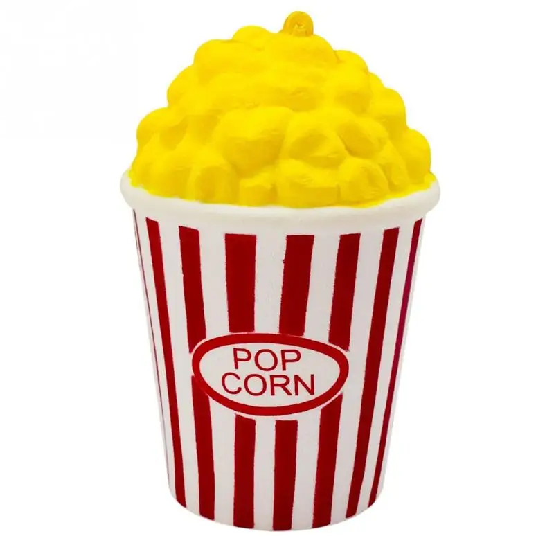 

Cute Simulate Slow Springback Popcorn Bucket Squishy Food squishi slow rising PU Squishy toys soft Squishes toy