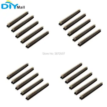 

20pcs/lot 2.54mm 40Pin Triple Row Straight Male Pin Header Strip for Arduino