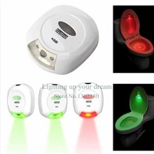 Светодиодный светильник для туалета с датчиком движения, лампа для туалета для ванной комнаты, IP55, водонепроницаемый Ночной светильник на батарейках