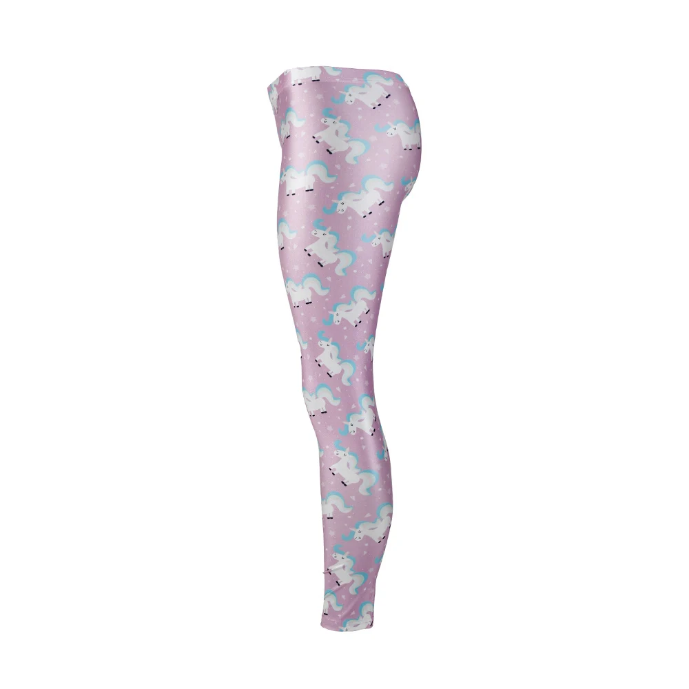 XAXBXC 1830 пикантные Femme Брюки Карандаш Розовый Little Pony Единорог ПЕЧАТНЫЕ Stretch Slim Фитнес тренировки пуш-ап Для женщин леггинсы