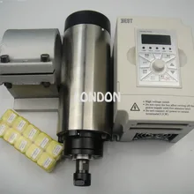 CNC Комплект шпинделя ER16 1.5KW воздушного охлаждения шпинделя+ 10 шт. ER16 цанги+ 1.5KW VFD инвертор+ поддержка шпинделя