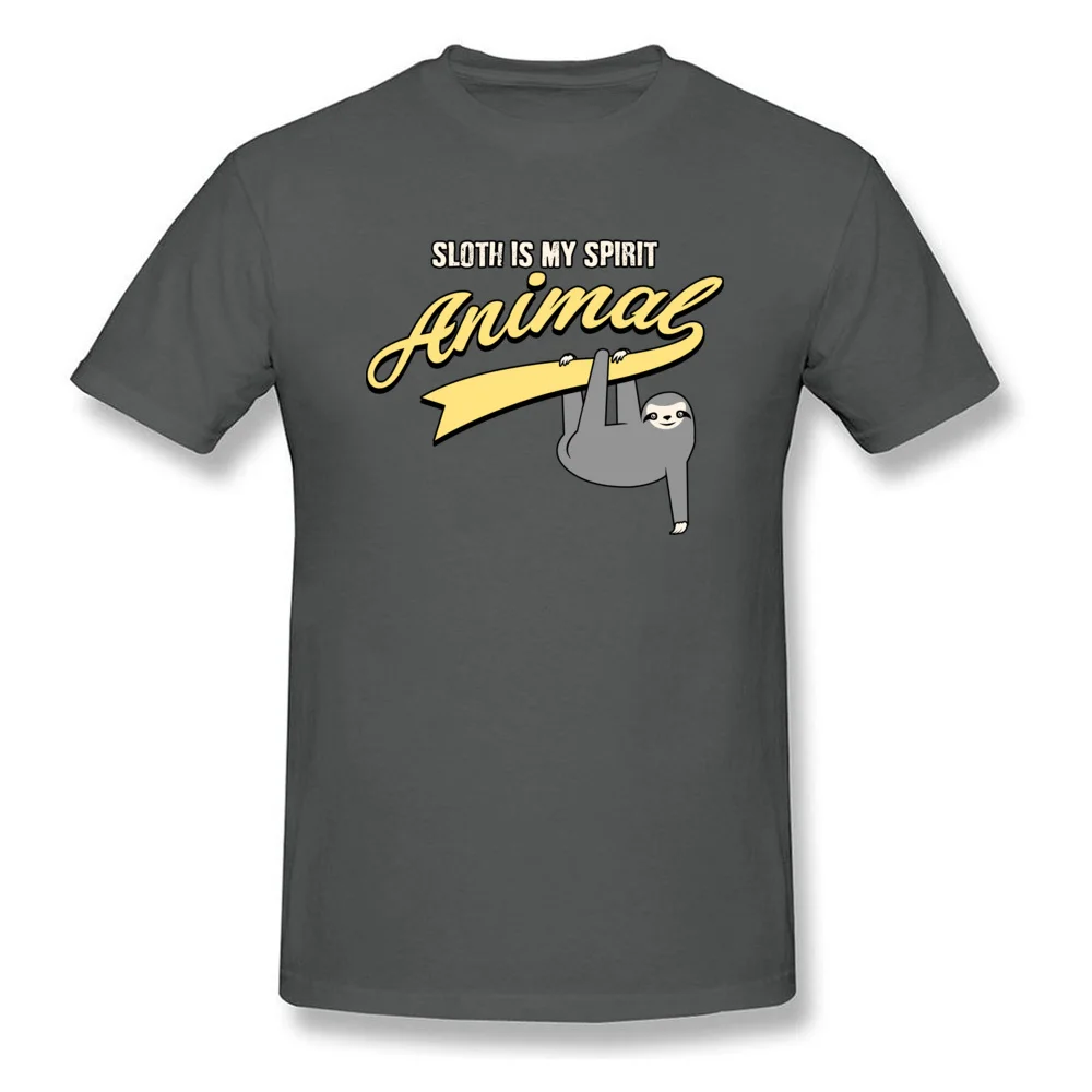 Print Prevailing Short Sleeve Casual T-shirts 100% Cotton Crewneck Mens T Shirt Summer Clothing Shirt Thanksgiving Day Funny Sloth Spirit Animal shirt   men women youth tee shirts carbon