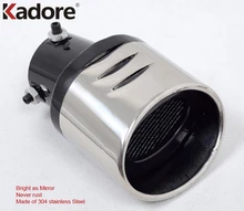 For KIA Soul 2010 2011 2012 Stainless Steel Exhaust Muffler Tip End Pipes Automobile Bottom Exhaust System Trim Car Styling