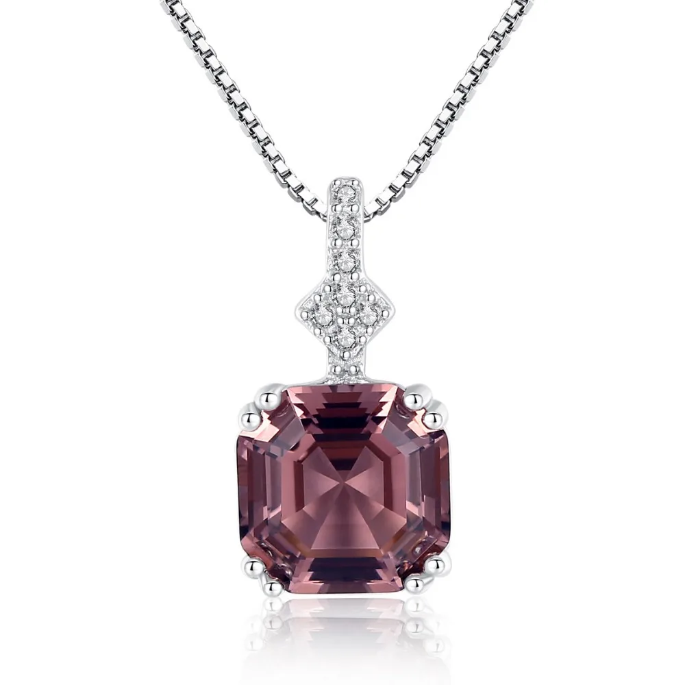 

new arrive hot sale fashion color Crystal Pendant Silver Necklace pendant jewelry for women gift FUL02