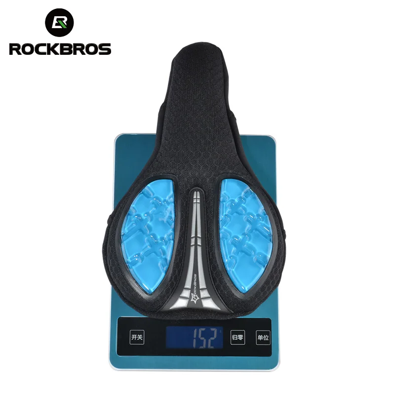 RockBros Cycling Bike Bicycle Saddle Cover Comfort Soft Cushion Blue Seat Cover