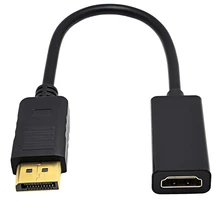 Порт дисплея DP штекер HDMI Женский Кабель адаптер дисплея конвертер для проектора ноутбука#260151