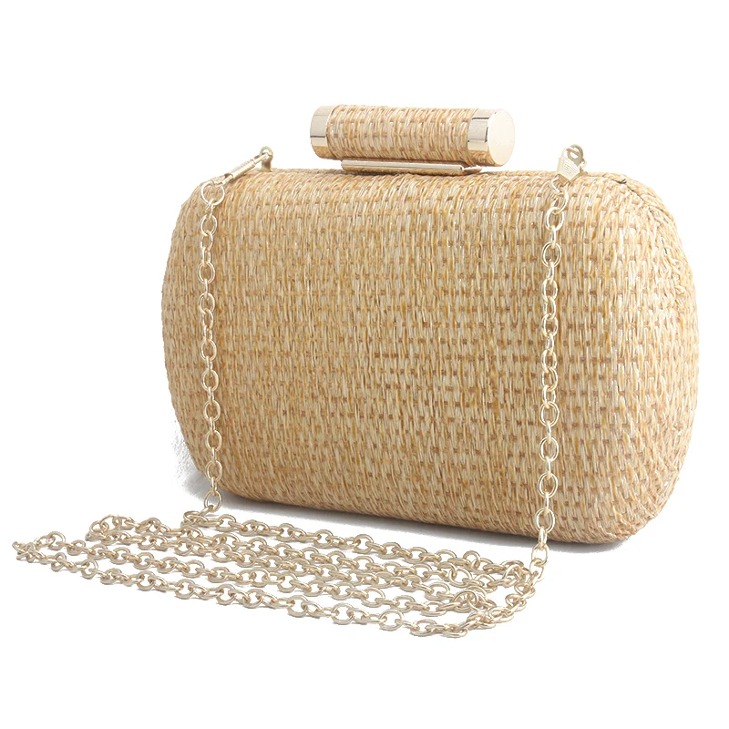 New Clutch Wallet Straw Bag Handbags Rattan Bag Handmade Woven Summer Travel Beach Bag Luxury Handbags Women Bags Designer Party