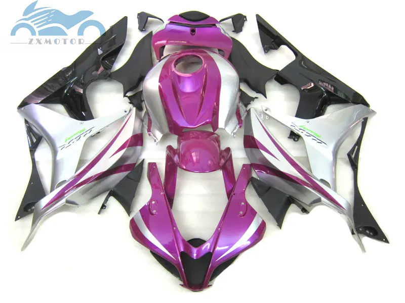 7 подарков впрыска обтекателя комплект Подходит для Honda CBR600RR 2007 2008 CBR 600RR 07 08 Обтекатели наборы фиолетовый, серебристый, черный запчасти XF08