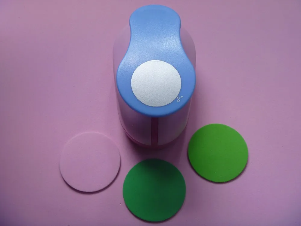 

Free Shipping 2"(5cm) Circle EVA foam punches paper puncher for greeting card handmade DIY scrapbooking craft punch machine