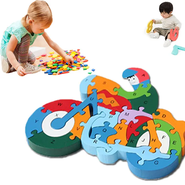 Creative Wooden Puzzle Toys For Children 3D Jigsaw Puzzle Brain Game