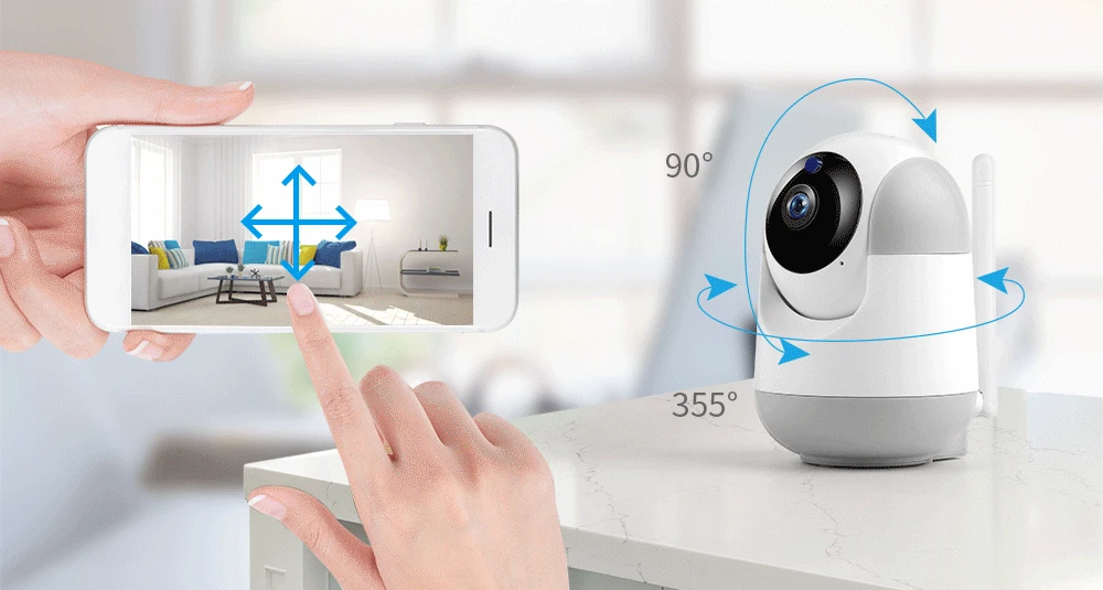 FREDI 1080P камера наблюдения, интеллектуальная, с автоматическим отслеживанием, облачная, IP камера, Домашняя безопасность, беспроводная сеть, WiFi, CCTV камера