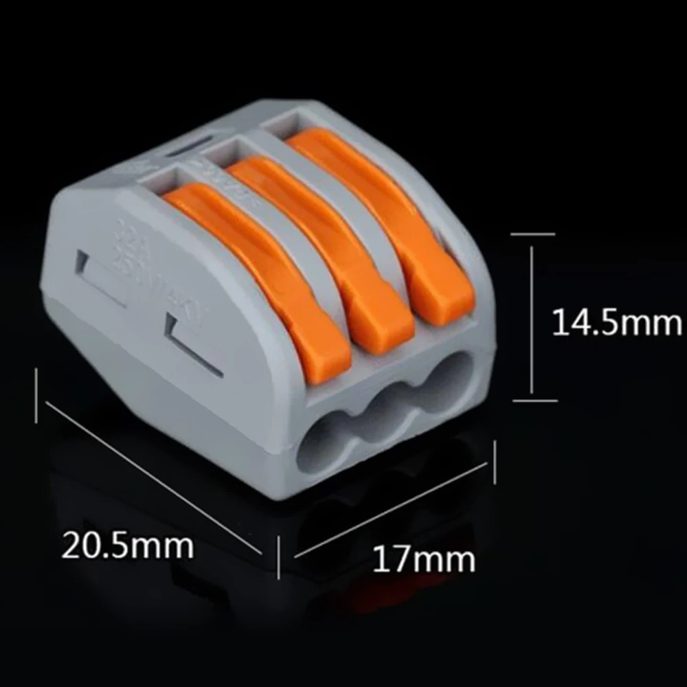 2/3 Way Fast Wire Connector terminator Universal Junction Compact