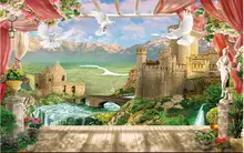 

Custom photo 3d room wallpaper Non-woven mural pigeons balcony villa decoration painting 3d wall murals wallpaper for walls 3 d