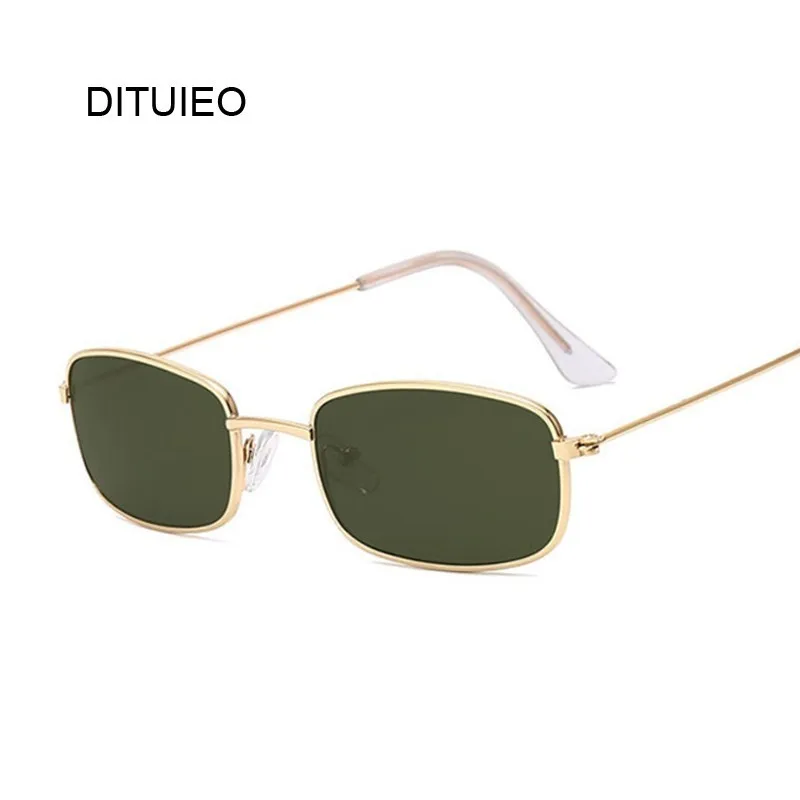 

Retro Rectangle Sunglasses Men Women Luxury Brand Designer Metal Frame Circle Sun Glasses Male Female Fashion Shades Oculos