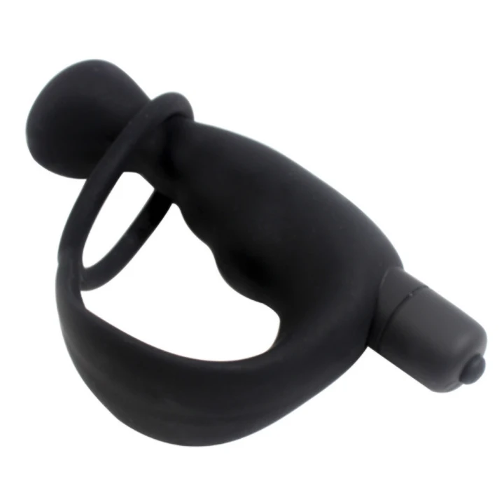 Zerosky Silicone Male Prostate Massager Cock Ring Vibrating Anal Butt Plug For Men Penis Ring Sex Toys 5
