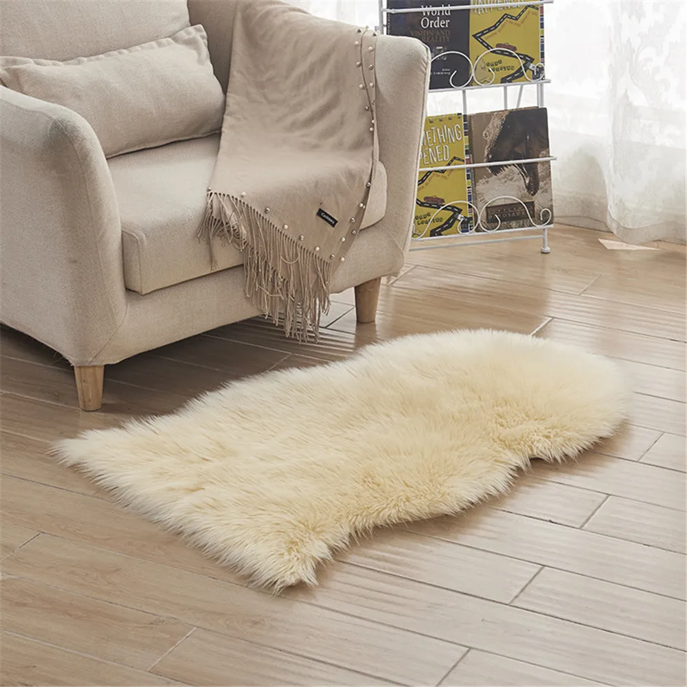 Buy Super Soft Washable Sheepskin Rug Fur Wool Fluffy