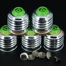 10 шт. E27 Сварка оцинкованные Цоколи лампы светодиодный энергосберегающий светильник аксессуары патрон лампы E27 винт