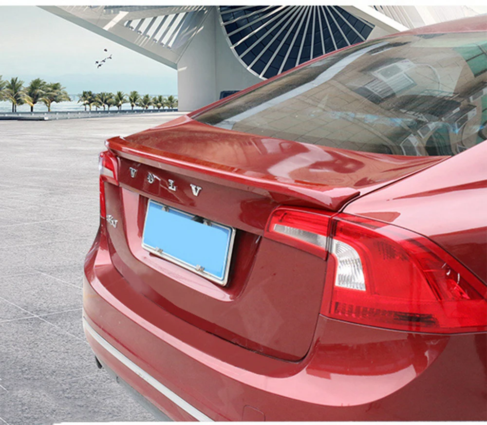 Спойлер для Volvo S60 s60l S60L 2012 2017 гг.|wing spoiler|trunk wingrear roof spoiler |
