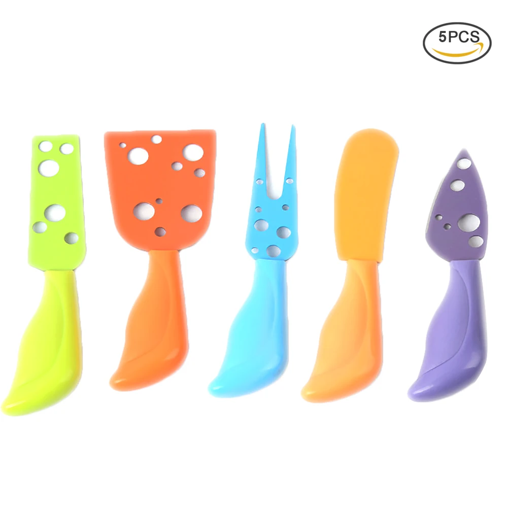 Buy Uarter 5PCS Cheese Tool Set Colorful Cheese Knives