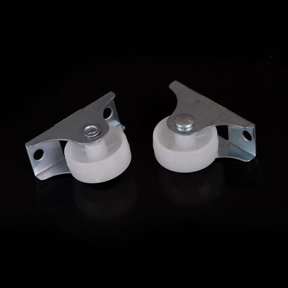 

2 Pcs/lot 0.2''inch Metal Silica Gel Material DIY Model Parts Flat Car Fixed Caster Mute Directional Wheel