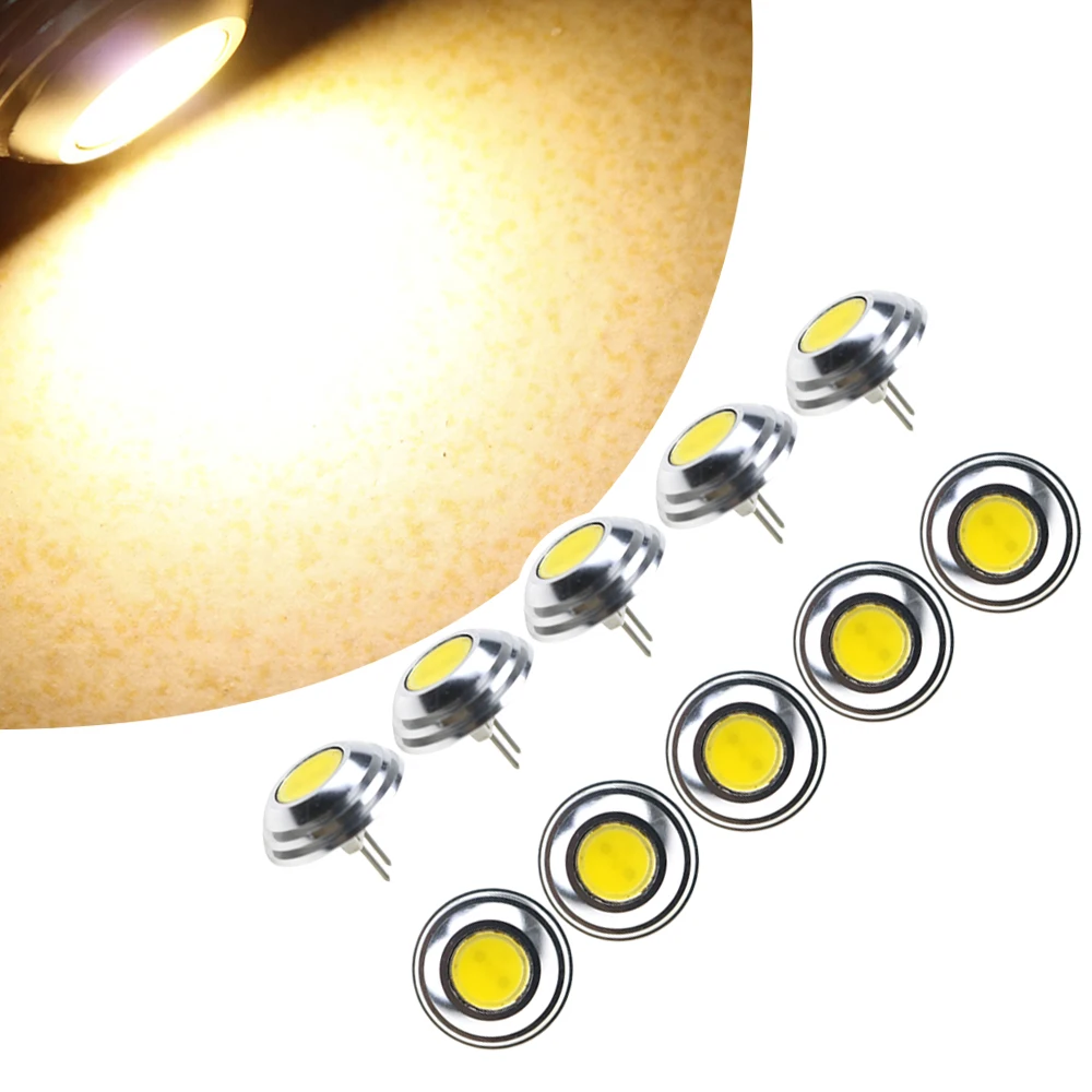 

10pcs G4 LED Lamp Bulbs DC12V 2W High Power COB Umbrella Shape UFO Design for Downlight Spotlight Chandelier Home Lighting JQ