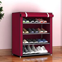 5 layer DIY Large Capacity Shoe Rack non-woven Standing Storage Rack Prevent Dust Shoe Organizer Shoes Cabinet Home Furniture цена 5 layer DIY Large Capacity Shoe Rack non-woven Standing Storage Rack Prevent Dust Shoe Organizer Shoes Cabinet Home Furniture цены онлайн