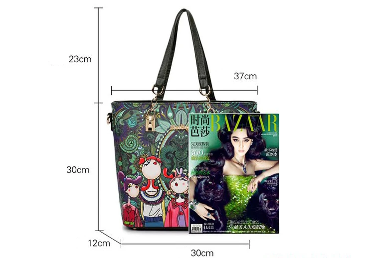 Sacos compostos femininos senhoras caráter verde bolsa